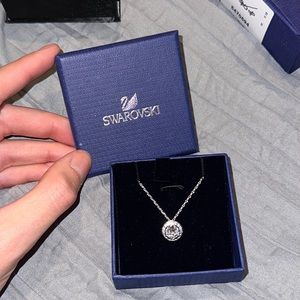 Swarovski Circular Stone Studded Diamond Necklace